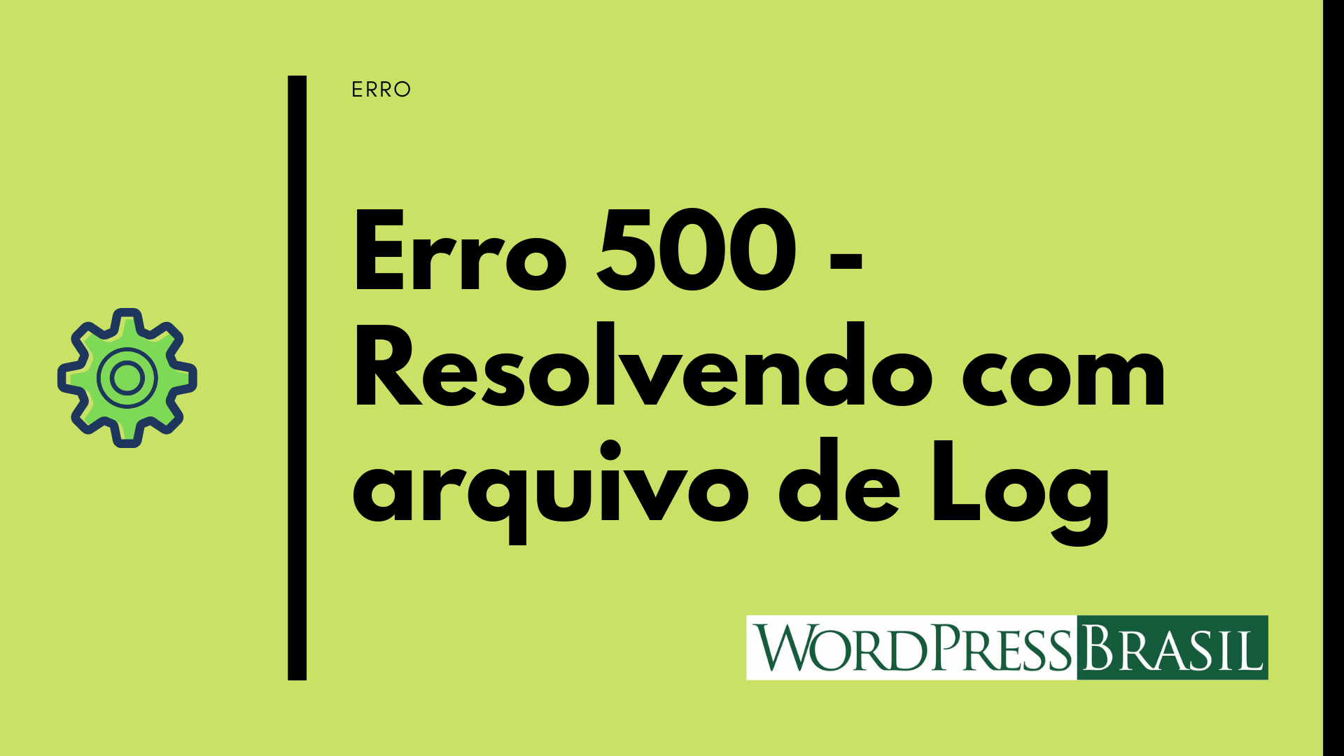 Erro 500 - Arquivo de log