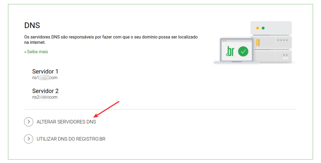 Administração do domínio no registro.br