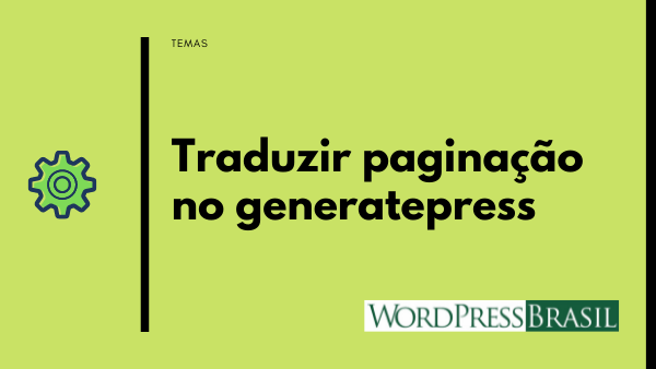 Traduzir paginação do GeneratePress
